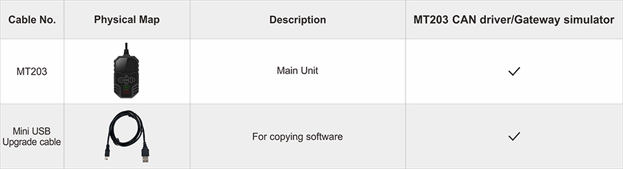 obdstar mt203 package list